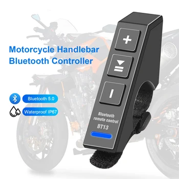Traadita Mootorratta puldil Nuppu Veekindel Bluetooth Mini Moto Lenkstangi Töötleja Telefon Moto Kiiver Peakomplekt