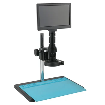 HD 5.0 MP 9 tolline LCD Monitor Industria Video Mikroskoobi Kaamera C Mount suumobjektiiv PCB Jootmise Kontrolli Diktofon tööriistakomplekt