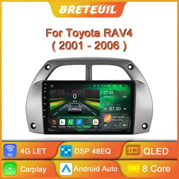 Android autoraadio Toyota RAV4 Rav 4 2001 2002 2003 2004 2005 2006 Multimeedia Mängija Carplay QLED Touch Screen Auto Stereo