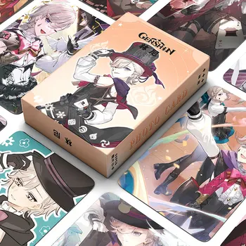 50tk Anime Genshin Mõju Lomo Kaardid, Postkaardid Kasti kaardimängud Neuvillette Wriothesley Fännid Pool Kaunistused Lapsed Kingitus Mänguasi