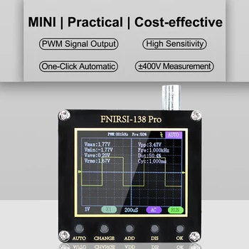 FNIRSI 138 PRO Kaasaskantav Mini Digitaalne AUTO Ostsilloskoop 2.5 MSa/s 200KHz Analoog Bandwidth 80Khz PWM ja Firmware Update