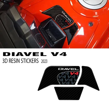 Uus Diavel V4 2023 Mootorratta Tarvikud Võti Süüte Ala Kaitsja 3D Epoksüvaik Kleebis Komplekt Ducati Diavel V4 2023-