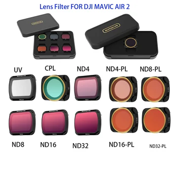 Mavic Air 2 Filter Objektiivi MCUV CPL ND/PL Filtrid ND16 ND32 ND4-PL ND8-PL Filter Komplekt DJI Mavic Air 2 Undamine Tarvikud