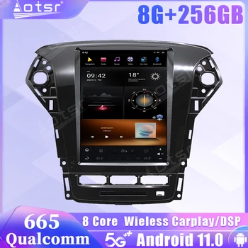 Qualcomm Snapdragon 665 Android 11 autoraadio Ford Fusion, Mondeo MK4 2011 2012 2013 5G Bluetooth GPS Carplay Stereo juhtseade