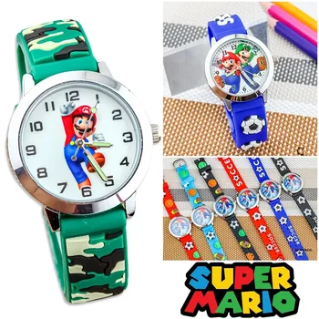 Super Mario Bros Vaadata Lapsed, Peace Kvarts Helendav Poisid Tüdrukud Sport Elektroonilise Dial Osuti Kellad Anime Laste Mänguasi Kellad