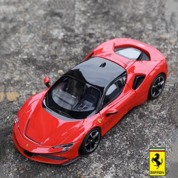 Bburago 1:24 Ferrari SF90 Sulamist sportauto Mudel Diecasts Metallist Mänguasi Sõidukite Kõrge Simulatsiooni Kogumine Lapse Õrn Kingitus