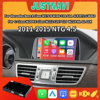 JUSTNAVI Auto Traadita CarPlay Android Auto Mercedes Benz W176 B W246 CLA GLA W204 W212 C207 CLS W218 ML GLK SLK R72 G W463