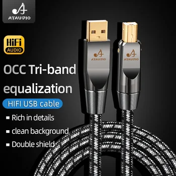 ATAUDIO HiFi USB-Kaabel, USB Tüüp A-B-Audio usb otg B-tüüpi Kaabel PC DAC Mobile