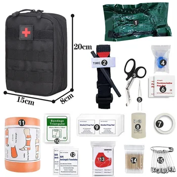 IFAK Meditsiini Sõjalise Taktikalise First Aid Kit Kott Mehed Väljas Jahindus Ellujäämise Avarii Tourniquet EDC Moll Ellujäämise Vahend Käik