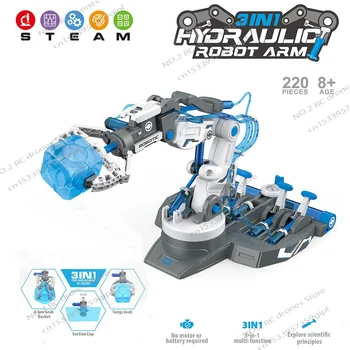 DIY kokku pandud Hüdrauliline Robot Mänguasja Komplekt Lastele, Teadus Katse -, Inseneri-Puzzle, Mehaaniline Käsi, Kingitus Lastele, 3in 1