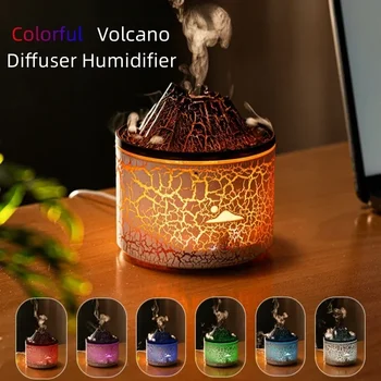 7 Värvid Vulkaan Õhuniisutid USB-Pistik Lõhnaaine Difuusor, Aroomiteraapia Diffusers Oluline, Kodus Toas Teenetemärgi Aroom