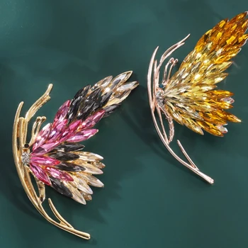 Luxury Crystal Järkjärguline liblika Pross Naistele Pin-Luku Ülerõivad Tarvikud Tüdruk Prossid Kingitused Prossid Naised