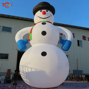 10m 33ft Pikk Outdoor Jõulud Teenetemärgi Hiiglaslik Täispuhutav Snowman reklaami vaba õhu shipping