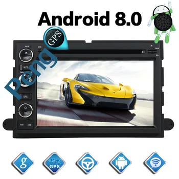 2 Din Android 8.0 Auto-CD-DVD-Mängija 8Core GPS Navigatsiooni Ford Fusion 2006-2009 Stereo 1080P HD Ekraan Autoradio Headunit FM