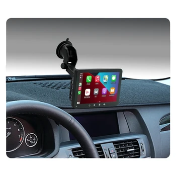 1Set Auto Mahtuvuslik Puutetundlik Navigatsiooni Ekraanil Traadita Carplay&Android Auto Auto Kaasaskantav Multimeedia Mängija 7Inch Must