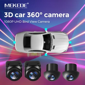 MEKEDE autokomplekti 360 Panorama Süsteemi 1080P AHD Parem+Vasak+Esi+ Tagumine Vaadata Öise Nägemise Kaamera, Android Raadio Multimeedia Ekraan