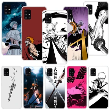 Jaapani Anime Bleach Telefon Case For Samsung Galaxy A51 A71 A41 A31 A21S A11 A01 A70 A50 A40 A30S A20E A20S A10S A6 A7 A8 A9 Lõbus