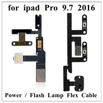10tk / Palju Võimu Volume Off Lüliti Nupp Mikrofon Flash Lamp Flex Kaabel iPad Pro 9.7 Tolline 2016 Varuosad