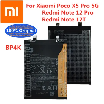 100% Originaal BP4K 5000mAh Aku Puhul Xiaomi Redmi Lisa 12 Pro / Märkus 12T Poco X5 Pro 5G Tõeline Telefon Varu Patareid