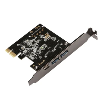 PCIE-2A1C, et USB3.1 Tüüp C Expansion Card USB3.0A Laiendamise Kaart Toetab Pcie X1 X16 Emaplaadi Kaart ARVUTI Desktop T5EE