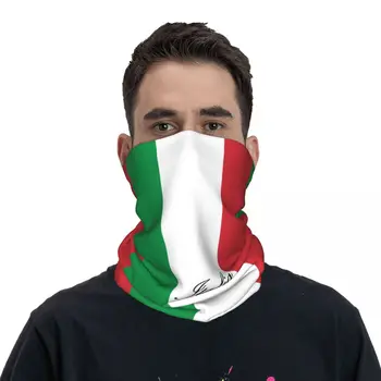 Itaalia Lipp Itaalia Sall Kaela Gaiter Trükitud Mask Ja Sall Multifunktsionaalne Peakatet Soe Sport Jalgrattasõit Nägu Salli Unisex Täiskasvanud