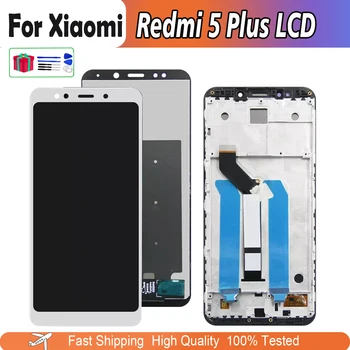 Algne LCD Xiaomi Redmi 5 Pluss LCD Ekraan Puutetundlik Ekraan Redmi5 Plus LCD Digitizer Koos Raami Asendamine Remont