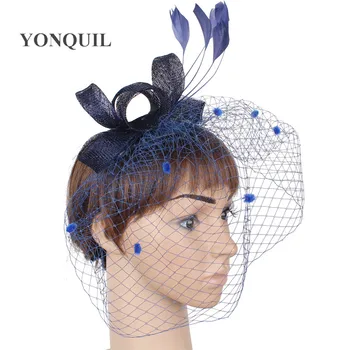 Ilus Võre Pulm Peakatet Naiste Elegantne Fascinators Net Mütsid Juuksed Pin Daamid Net Headdress Naine Kirik Juuksed Clip