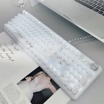 Eweadn K520 Valge Jääkuubikud Läbipaistev Mehaanilise Klaviatuuri Mängu Tüdruk Office Roheline Telg Ring Crystal Key Valge Kõrge Väärtus