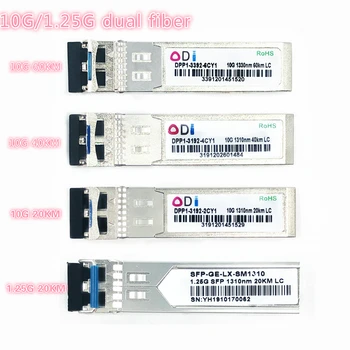 SFP 1,25 G/10G LC 20/40/60km dual kiudaineid ühilduv 1310nmSFP+ Saatja Tööstus-klassi -40-85Ccompatible koos Mikrotik Cisco