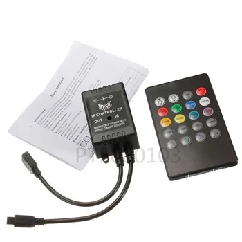 USB 5V Mini 24 Sisestage RGB LED Kontroller 3Key Mini Kontrolli Simpl Dimmer 3528 5050 2835 5V RGB LED Riba Valgustus 4Pin