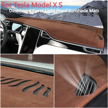 Armatuurlaua Kate Kriips Pardal Vaip Vaiba Dashmat jaoks Tesla Model X S Pad Päikesevarju Padi Kaitsev Padi Protector Anti-UV-Kriips
