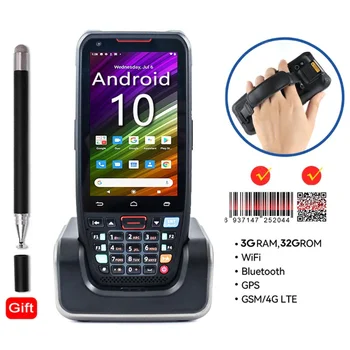Android 10 Pihuarvutite Terminal PDA 3GB 32GB 1D 2D Vöötkoodi Kantavate Andmete Koguja 4G WiFi, Bluetooth, NFC Eest Dokk