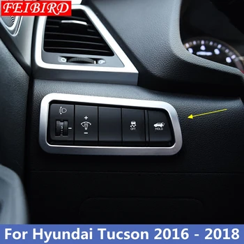 MATT ROOSTEVABAST TERASEST ABS PLASTIKUST Sisekujundus Jaoks Hyundai Tucson 2016 - 2019 ABS Esitulede Lambi Lüliti Nuppu Raami Kaas