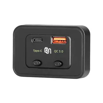 Auto Kiire Laadija Tüüp-C Qc3.0 USB-Port Car Laadijad, kellel Nupp Switch Tasuta 2 seadet Samaaegselt Kohandatud Osad