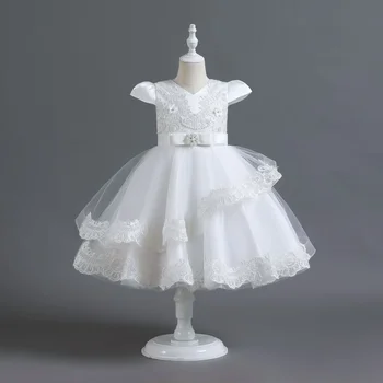 Uued Laste Riided, Laste Kleit Pulm Kleit Printsess Kleit Väike Tüdruk Vastuvõtva Lepinguosalise Kleit, kukkastyttö Kleit