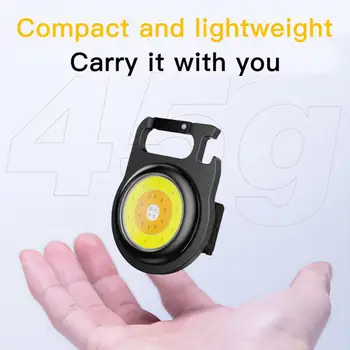Mini LED Võtmehoidja Kerge, Mitmeotstarbeline Portatiivne Kerge COB Avarii Lamp Mini Taskulamp Väljas Kalapüük, Telkimine Valgus