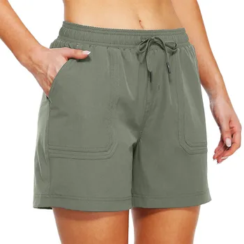 2023 Naiste kiire-kuivatamine lühikesed püksid Suvel Vabaaja Tahke Põhjuslik lühikesed püksid kõrge vöökoht lahti püksid tüdrukutele Pehme Lahe naiste lühikesed püksid