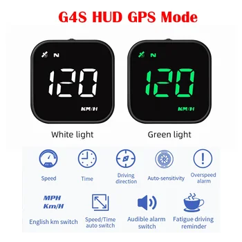HUD G4S GPS Auto Spidomeeter Smart Digital Äratus, Meeldetuletus, LED-Ekraan, GPS-Auto Elektroonilised Tarvikud Kõikidele Auto