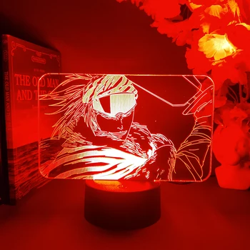 Valgendi Abarai Renji 3D Akrüül Lamp Jahe Tuba Teenetemärgi LED Anime Kerge 7 Värvi muuta Nightlight eest Magamistuba Öö Tabel