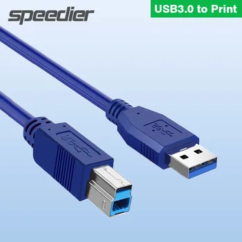 USB 3.0 Printeri Kaabel Arvutiga Ühendamiseks Extender B-Tüüpi Väljak-Pordi pikenduskaabel, Canon Printer HP USB3.0 Mees-Mees