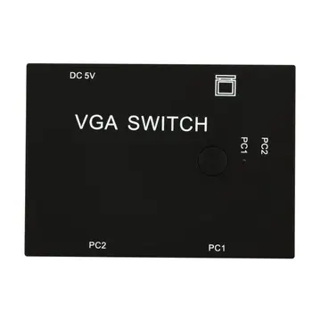 2-Port VGA Video Switch Box 2 In 1 Out) Vedio Vahetaja LCD PC TV Monitor