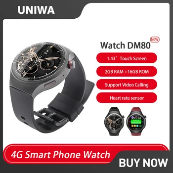 UNIWA DM80 Smart Vaata Telefoni Meeste 1.43