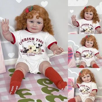 60cm Zoe Uuestisündinud Baby Doll Tõetruu Pehme Vastsündinud Kaisu Keha Nukk Käsitsi koos Genesis Värvi Nähtavad Veenid Mitu Kihti