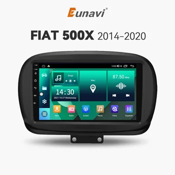 Eunavi Carplay 4G-LTE Androidi 12 2Din Auto Raadio FIAT 500 X 2014-2020 Auto Multimeedia Mängija, GPS Navigatsioon juhtseade Stereo