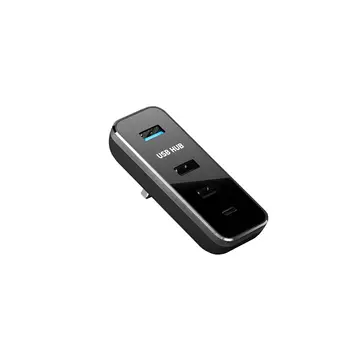Mini Glovebox USB Hub sisustuselemendid USB Docking Station jaoks Tesla Mudel 3 Mudel Y